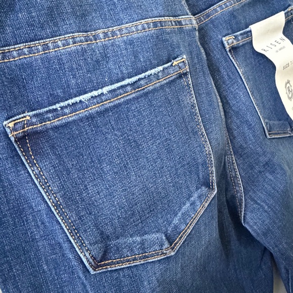 Risen High Rise Straight Leg Jeans | 7/28 | NWT Tummy Control Stretch - Picture 6 of 15